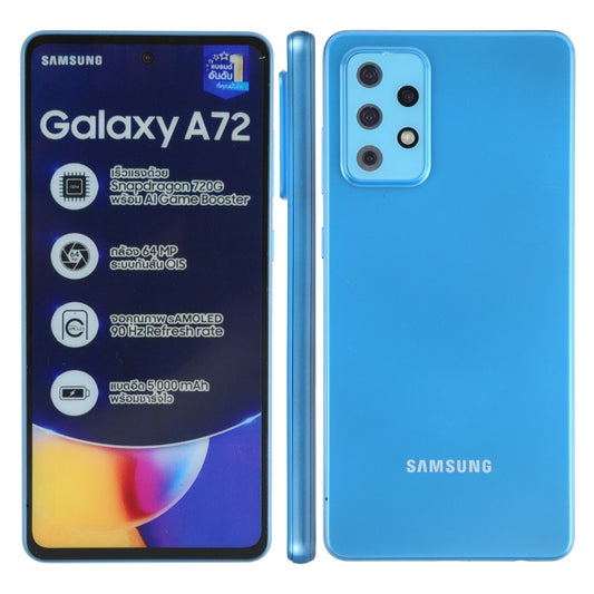 For Samsung Galaxy A72 5G Color Screen Non-Working Fake Dummy Display Model (Blue) - For Galaxy by PMC Jewellery | Online Shopping South Africa | PMC Jewellery | Buy Now Pay Later Mobicred