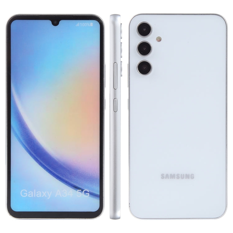 For Samsung Galaxy A34 5G Color Screen Non-Working Fake Dummy Display Model (White) - For Galaxy by PMC Jewellery | Online Shopping South Africa | PMC Jewellery | Buy Now Pay Later Mobicred