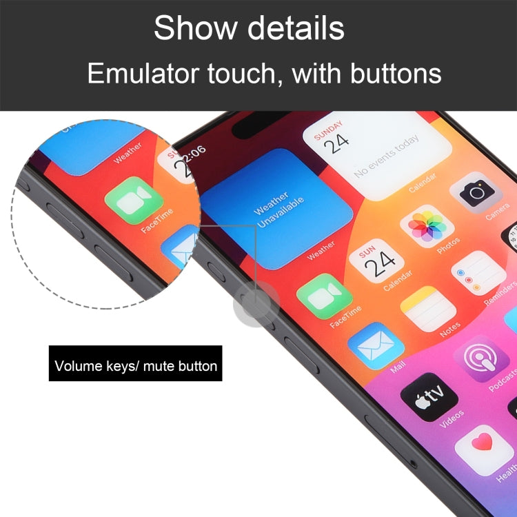 For iPhone 15 Pro Color Screen Non-Working Fake Dummy Display Model (Black) - free shipping - PMC TechLife - Order now!