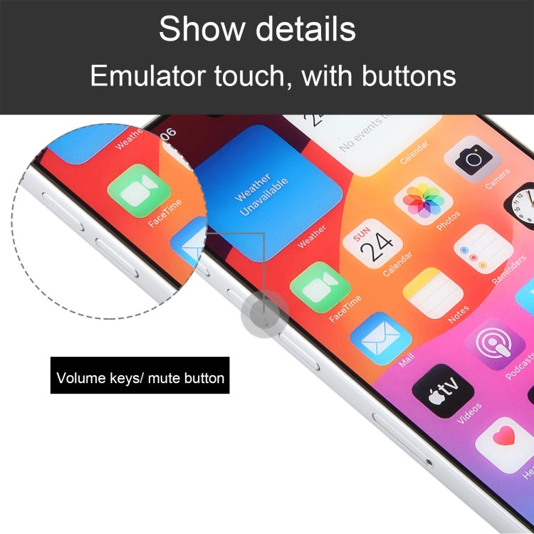 For iPhone 15 Pro Color Screen Non-Working Fake Dummy Display Model (White) - For iPhone & iPad by PMC TechLife | Online Shopping South Africa | PMC TechLife