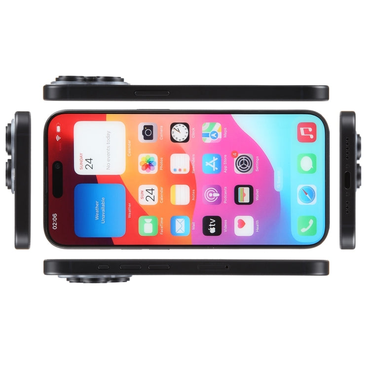 For iPhone 15 Pro Max Color Screen Non-Working Fake Dummy Display Model (Black) - For iPhone & iPad by PMC TechLife | Online Shopping South Africa | PMC TechLife | Buy Now Pay Later Mobicred