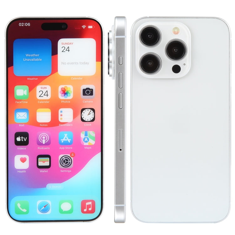 For iPhone 15 Pro Max Color Screen Non-Working Fake Dummy Display Model (White) - For iPhone & iPad by PMC TechLife | Online Shopping South Africa | PMC TechLife
