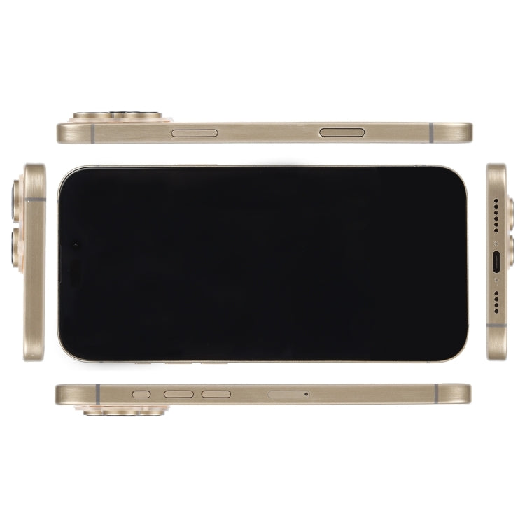 For iPhone 16 Pro Black Screen Non-Working Fake Dummy Display Model (Desert) - For iPhone & iPad by PMC Jewellery | Online Shopping South Africa | PMC Jewellery | Buy Now Pay Later Mobicred