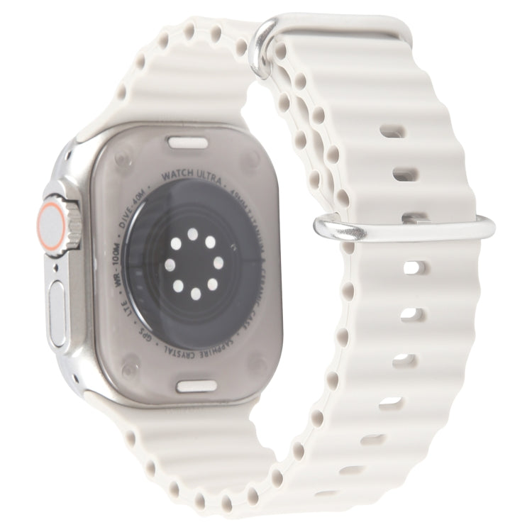 For Apple Watch Ultra 2 49mm Black Screen Non-Working Fake Dummy Display Model (Beige White) - Watch Model by PMC TechLife | Online Shopping South Africa | PMC TechLife | Buy Now Pay Later Mobicred