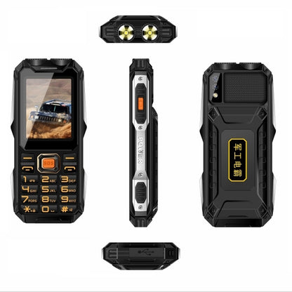 Q8-1 Triple Proofing Elder Phone, 16800mAh Battery, 2.4 inch, 21 Keys, Bluetooth, LED Flashlight, FM, SOS, Dual SIM, Network: 4G (Black) - Others by PMC Jewellery | Online Shopping South Africa | PMC Jewellery | Buy Now Pay Later Mobicred