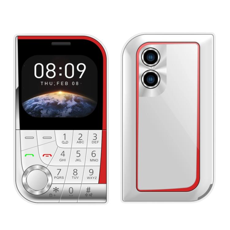 V10 Card Mobile Phone, 2.01 inch, MTK6261D, Support Bluetooth, FM, Torch, GSM, Dual SIM (White) - free shipping - PMc TechLife - Order now!