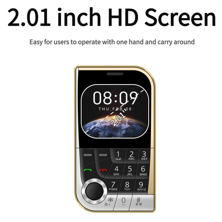 V10 Card Mobile Phone, 2.01 inch, MTK6261D, Support Bluetooth, FM, Torch, GSM, Dual SIM (Black) - free shipping - PMc TechLife - Order now!