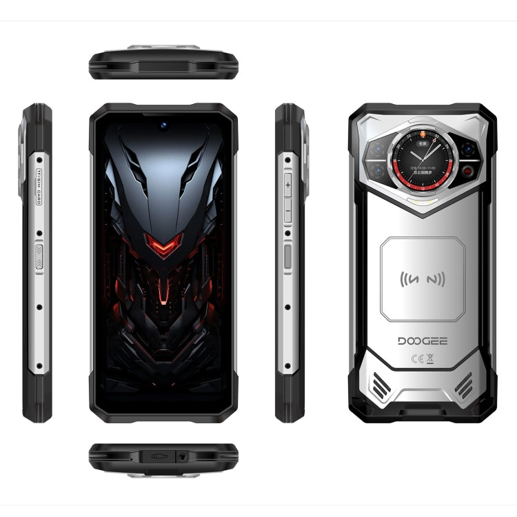 [HK Warehouse] DOOGEE S200 Rugged Phone, 12GB+256GB, Side Fingerprint, 6.72 inch Android 14 Dimensity 7050 Octa Core 2.6GHz, Network: 5G, OTG, NFC  (Silver) - DOOGEE by DOOGEE | Online Shopping South Africa | PMC Jewellery | Buy Now Pay Later Mobicred