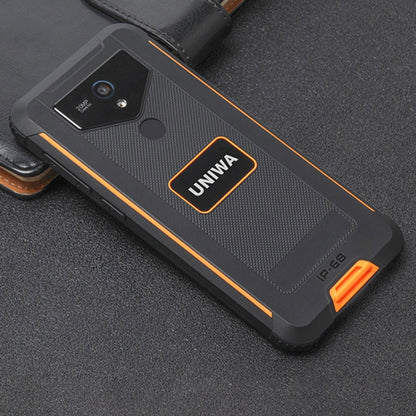 UNIWA F965 Pro Rugged Smart Phone, 6GB+128GB, 6 inch Android 13, MT6762 Octa Core, Network: 4G, NFC, PoC, SOS, US Plug (Black+Orange) - UNIWA by UNIWA | Online Shopping South Africa | PMC Jewellery | Buy Now Pay Later Mobicred