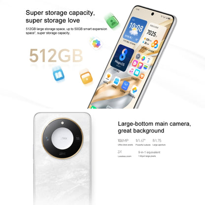 Honor X60, 8GB+256GB, Side Fingerprint, 6.8 inch MagicOS 8.0 Dimensity 7025-Ultra Octa Core, Network: 5G, OTG, Not Support Google Play (White) - Honor by Huawei | Online Shopping South Africa | PMC Jewellery | Buy Now Pay Later Mobicred