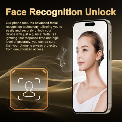 i16 Pro Max / Q5, 2GB+16GB, 6.5 inch Screen, Face Identification, Android 8.1 MTK6580P Quad Core, Network: 3G, Dual SIM, EU Plug (Gold) -  by PMC Jewellery | Online Shopping South Africa | PMC Jewellery | Buy Now Pay Later Mobicred