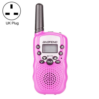 2 PCS BaoFeng BF-T3 1W Children Single Band Radio Handheld Walkie Talkie with Monitor Function, UK Plug - Handheld Walkie Talkie by BAOFENG | Online Shopping South Africa | PMC Jewellery | Buy Now Pay Later Mobicred