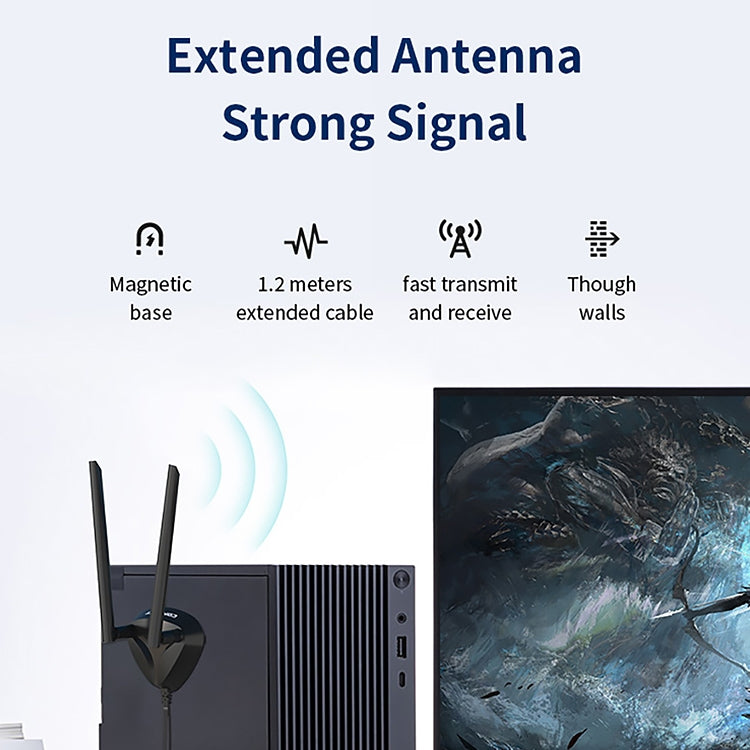COMFAST CF-AX210 PLUS 5374Mbps Tri-band + Bluetooth 5.2 Wireless WiFi6E PCI-E Network Card - free shipping - PMC Jewellery - Order now!