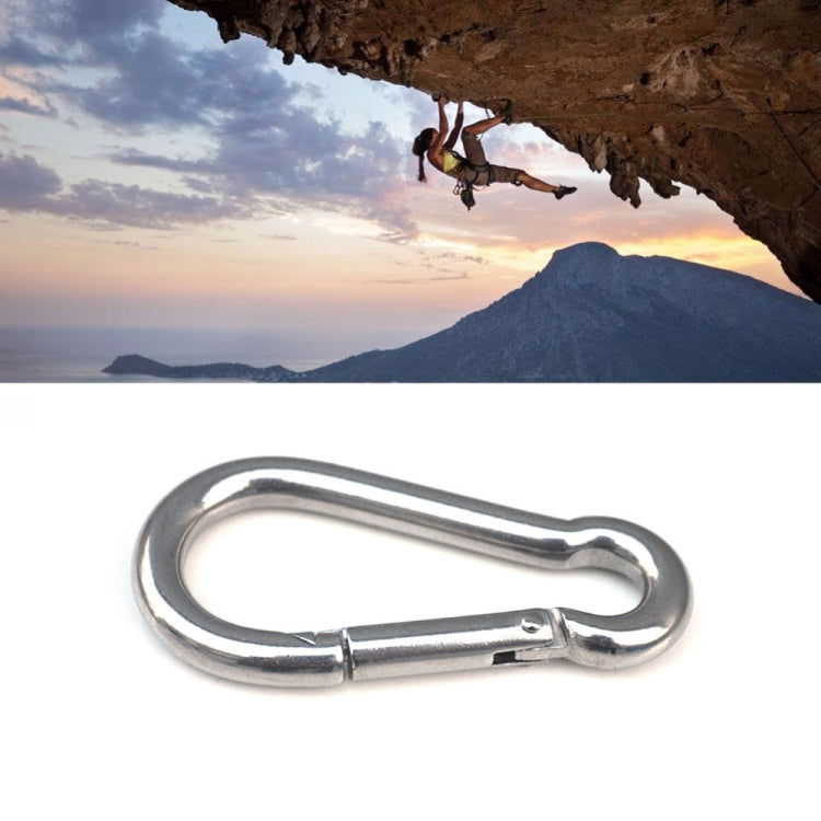 M9 Stainless Steel Carabiner Spring Hook Multi-tool Mountaineering Buckle Lock Camping Hook Rope, Inner Diameter: 8.84mm - Hooks by PMC Jewellery | Online Shopping South Africa | PMC Jewellery