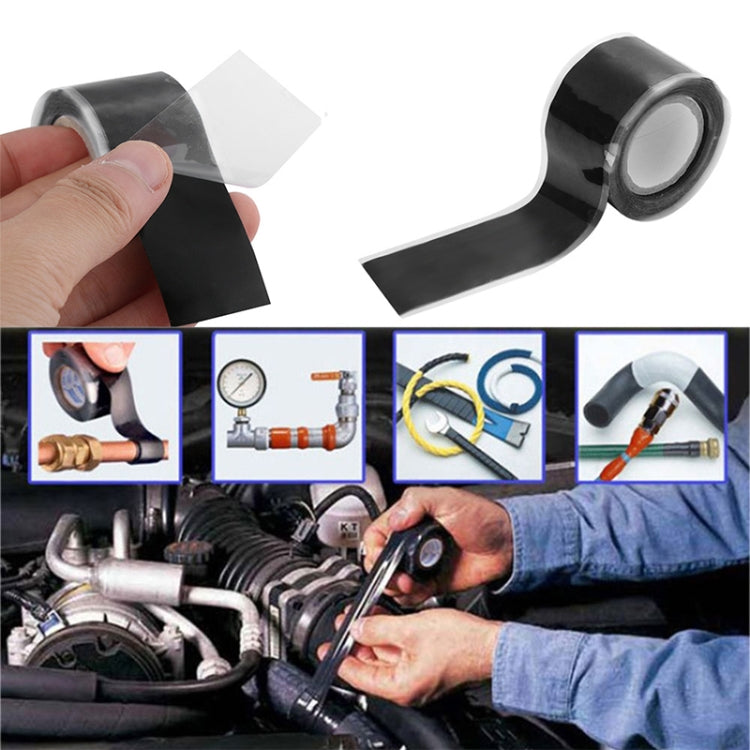3m x 2.5cm Multi-function Waterproof High Temperature Resistance Water Pipe Wire Silicone Self-adhesive Tape - free shipping - PMC TechLife - Order now!