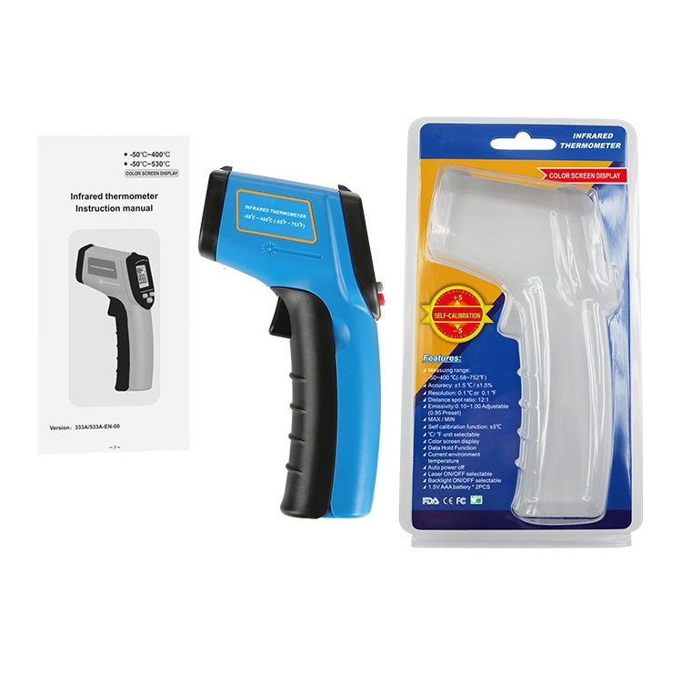 GM333A Portable Digital Laser Point Infrared Thermometer, Temperature Range: -50-400 Celsius Degree - free shipping - PMC TechLife - Order now!