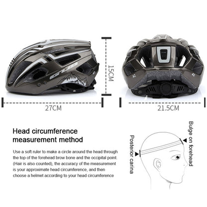 GUB A2 Unisex Bicycle Helmet With Tail Light(Titanium Color) - Protective Helmet & Masks by GUB | Online Shopping South Africa | PMC Jewellery | Buy Now Pay Later Mobicred