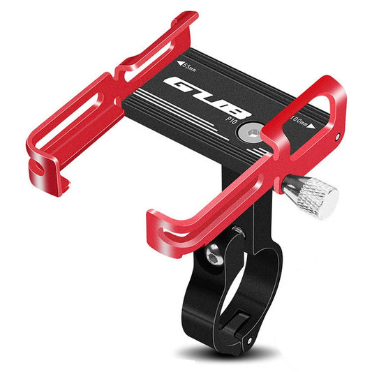 GUB P10 Aluminum Bike Phone Holder(Black Red) - Holders by GUB | Online Shopping South Africa | PMC Jewellery | Buy Now Pay Later Mobicred