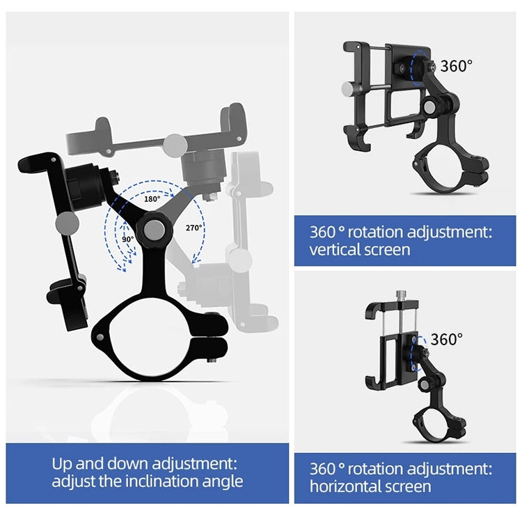 GUB Plus 11 Rotatable Bicycle Phone Holder(Black) - free shipping - PMC TechLife - Order now!