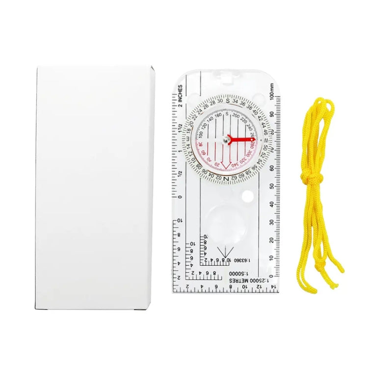 Nisa DC40-3A Outdoor Transparent Compass Map Scale - Hiking Meter by PMC TechLife | Online Shopping South Africa | PMC TechLife | Buy Now Pay Later Mobicred