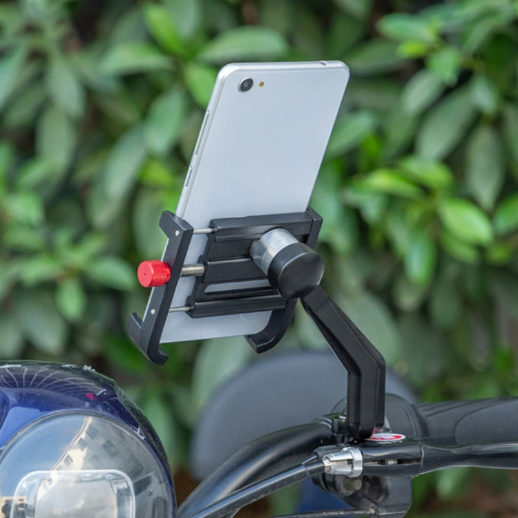 PROMEND SJJ-275E Bicycle Aluminum Alloy Phone Holder for Handlebar (Titanium Color) - Holders by PROMEND | Online Shopping South Africa | PMC Jewellery | Buy Now Pay Later Mobicred