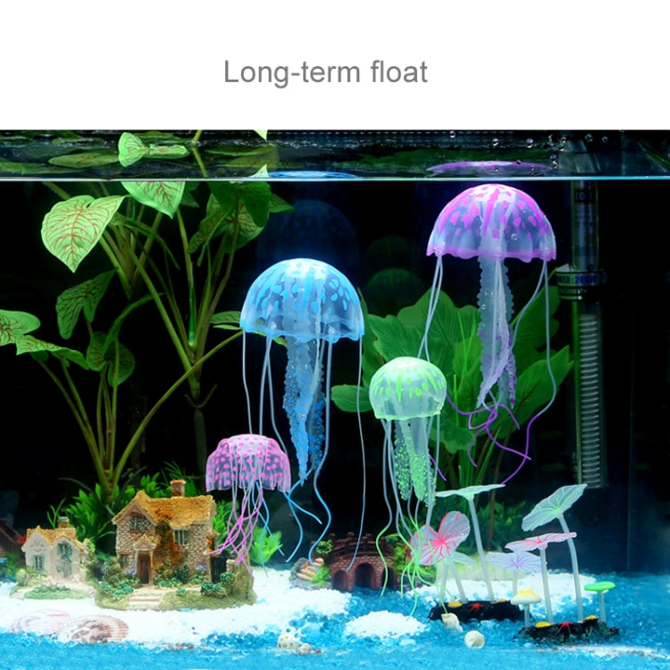 Aquarium Articles Decoration Silicone Simulation Fluorescent Sucker Jellyfish, Size: 8*20cm(Pink) - free shipping - PMc TechLife - Order now!
