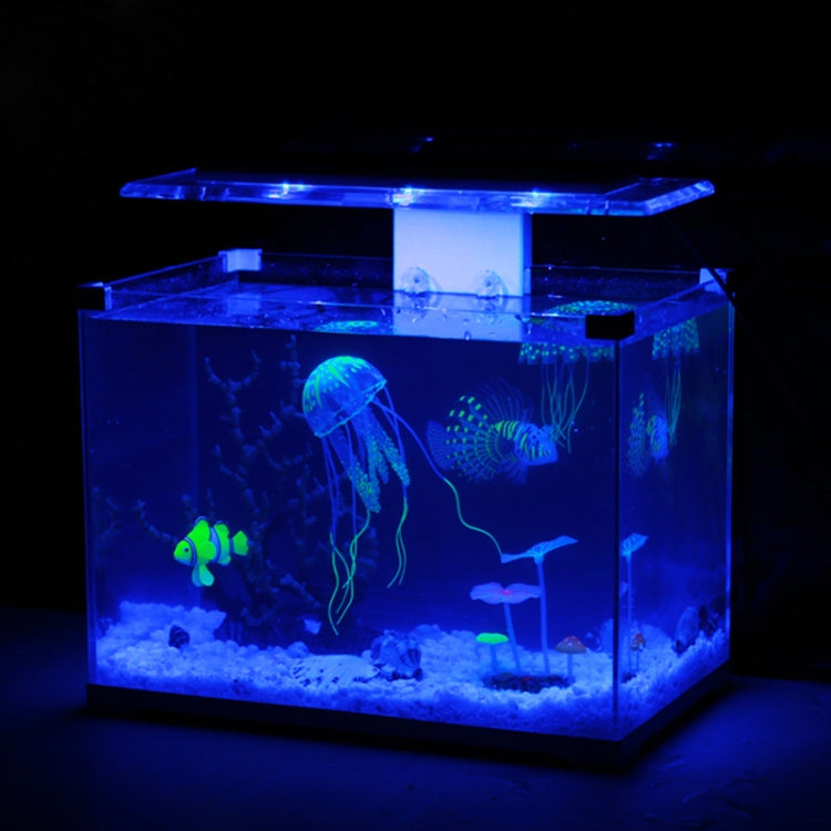 Aquarium Articles Decoration Silicone Simulation Fluorescent Sucker Jellyfish, Size: 8*20cm(Blue) - Fish Tank Decoration by PMc TechLife | Online Shopping South Africa | PMc TechLife | Buy Now Pay Later Mobicred