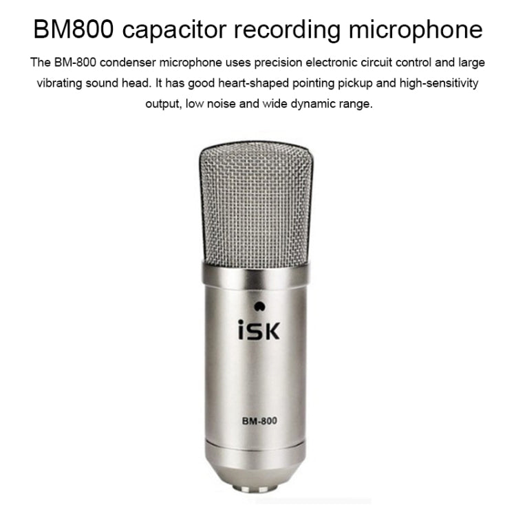 ISK BM-800 Sound Recording Microphone Condenser Mic for Studio and Broadcasting - Microphone by PMC Jewellery | Online Shopping South Africa | PMC Jewellery | Buy Now Pay Later Mobicred