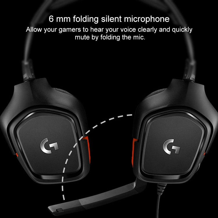 Logitech G331 Dolby 7.1 Surround Sound Stereo Folding Noise Reduction Competition Gaming Headset - Multimedia Headset by Logitech | Online Shopping South Africa | PMC Jewellery | Buy Now Pay Later Mobicred