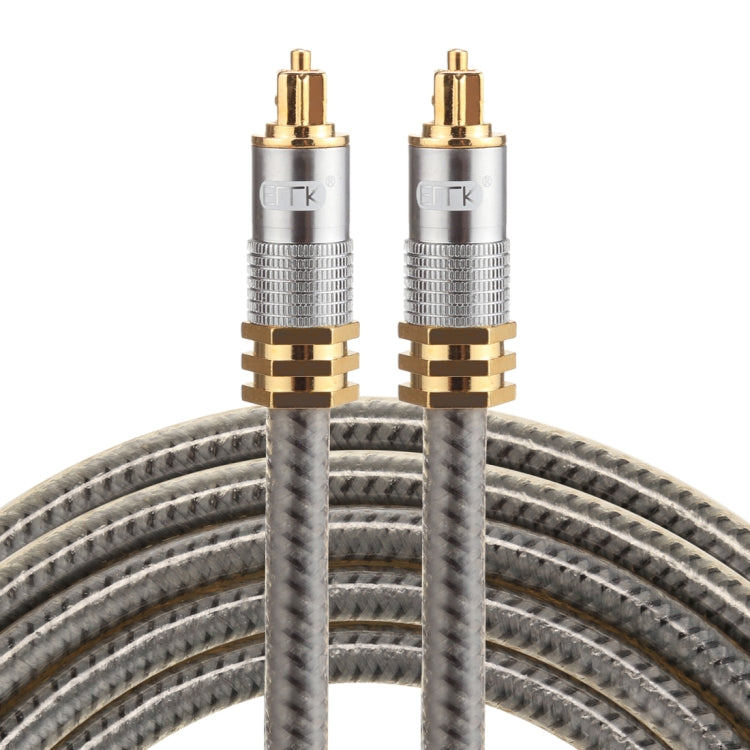 EMK YL-A 2m OD8.0mm Gold Plated Metal Head Toslink Male to Male Digital Optical Audio Cable - Audio Optical Cables by EMK | Online Shopping South Africa | PMC Jewellery | Buy Now Pay Later Mobicred