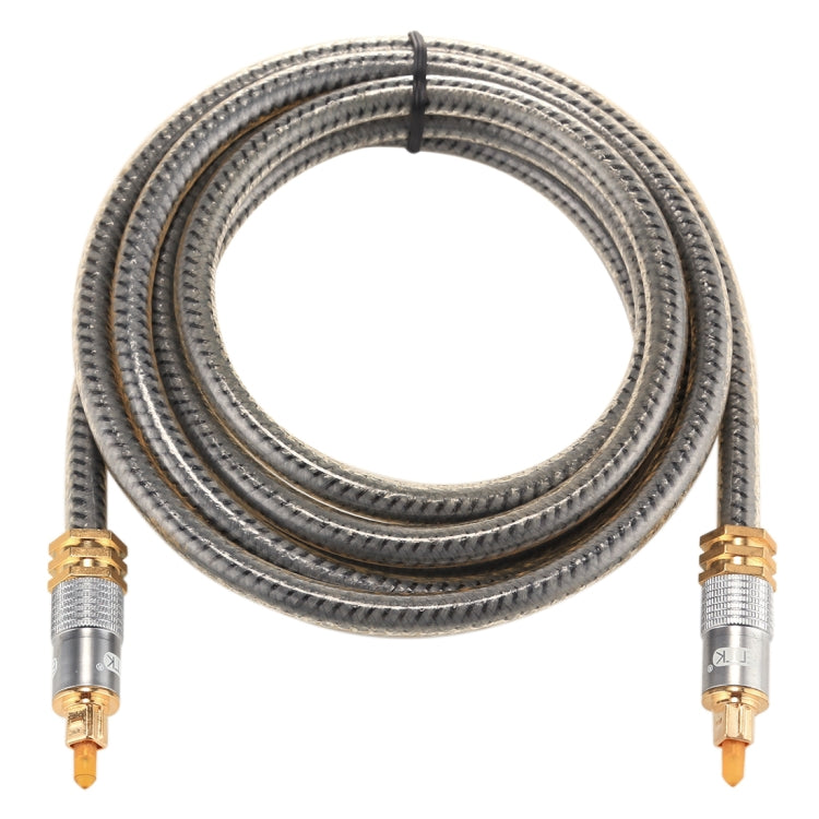 EMK YL-A 2m OD8.0mm Gold Plated Metal Head Toslink Male to Male Digital Optical Audio Cable - Audio Optical Cables by EMK | Online Shopping South Africa | PMC Jewellery | Buy Now Pay Later Mobicred