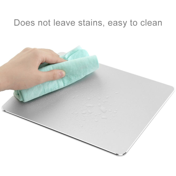 Aluminum Alloy Double-sided Non-slip Mat Desk Mouse Pad, Size : S(Silver) - Mouse Pads by PMC TechLife | Online Shopping South Africa | PMC TechLife | Buy Now Pay Later Mobicred