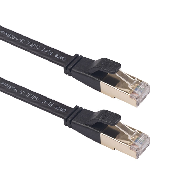 CAT8-2 Double Shielded CAT8 Flat Network LAN Cable, Length: 1m - Lan Cable and Tools by PMC Jewellery | Online Shopping South Africa | PMC Jewellery