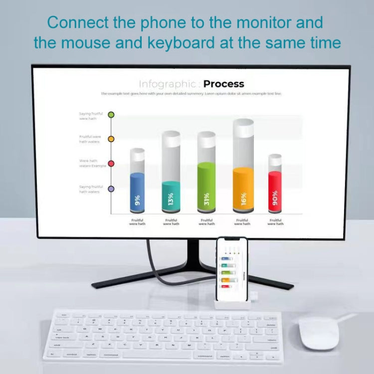 THT-020-1 Multi-functional HD Display Screen Converter with Charging Base - Wireless Display Dongle by PMC TechLife | Online Shopping South Africa | PMC TechLife | Buy Now Pay Later Mobicred