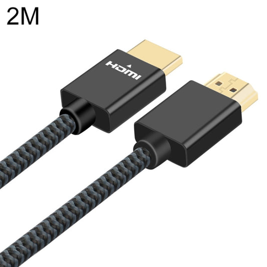 ULT-unite Gold-plated Head HDMI 2.0 Male to Male Nylon Braided Cable, Cable Length: 2m(Black) - Cable by ult-unite | Online Shopping South Africa | PMC Jewellery | Buy Now Pay Later Mobicred