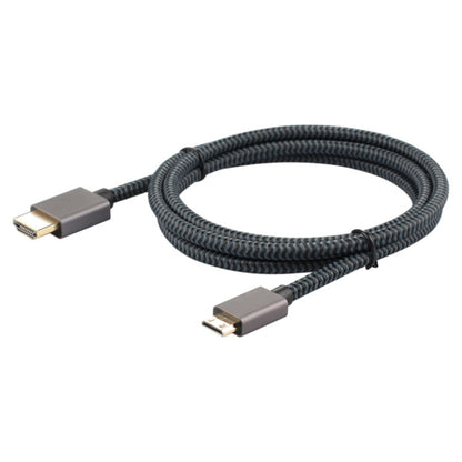 ULT-unite Gold-plated Head HDMI 2.0 Male to Mini HDMI Male Nylon Braided Cable, Cable Length: 2m (Black) - Cable by ult-unite | Online Shopping South Africa | PMC Jewellery | Buy Now Pay Later Mobicred