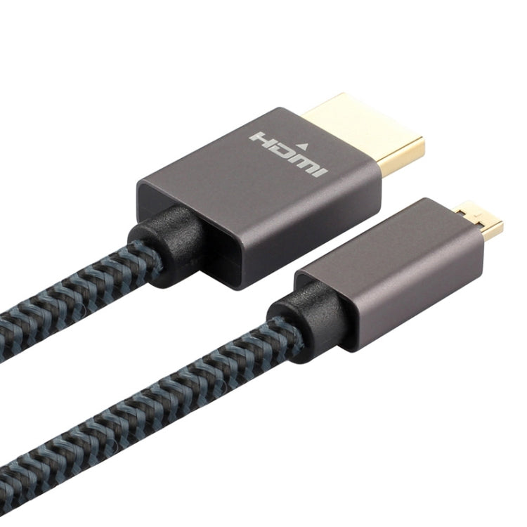 ULT-unite Gold-plated Head HDMI Male to Micro HDMI Male Nylon Braided Cable, Cable Length: 3m(Black) - Cable by ult-unite | Online Shopping South Africa | PMC Jewellery | Buy Now Pay Later Mobicred