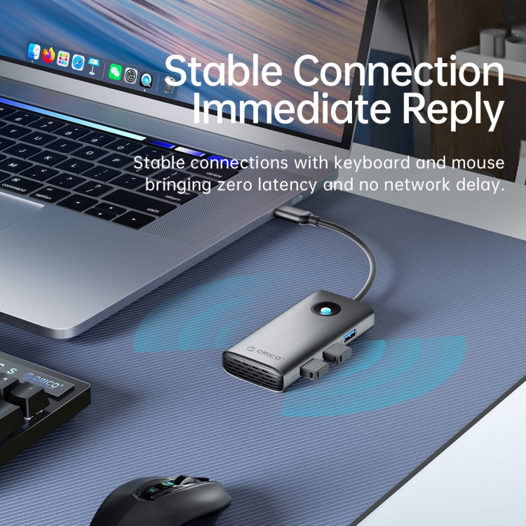 ORICO PW11-5P Type-C / USB-C 5-in-1 5Gbps Multifunction Docking Station(Dark Gray) - USB HUB by ORICO | Online Shopping South Africa | PMC TechLife | Buy Now Pay Later Mobicred