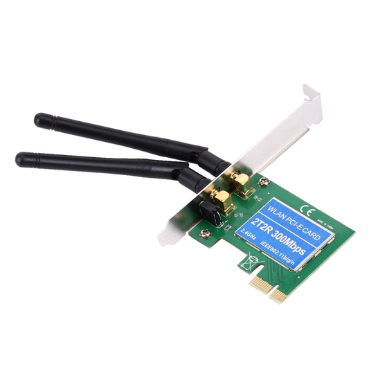 300Mbps PCI Express Wireless LAN Network Adapter Card with 2 Antennas, IEEE 802.11b / 802.11g / 802.11n Standards - Add-on Cards by PMC Jewellery | Online Shopping South Africa | PMC Jewellery | Buy Now Pay Later Mobicred