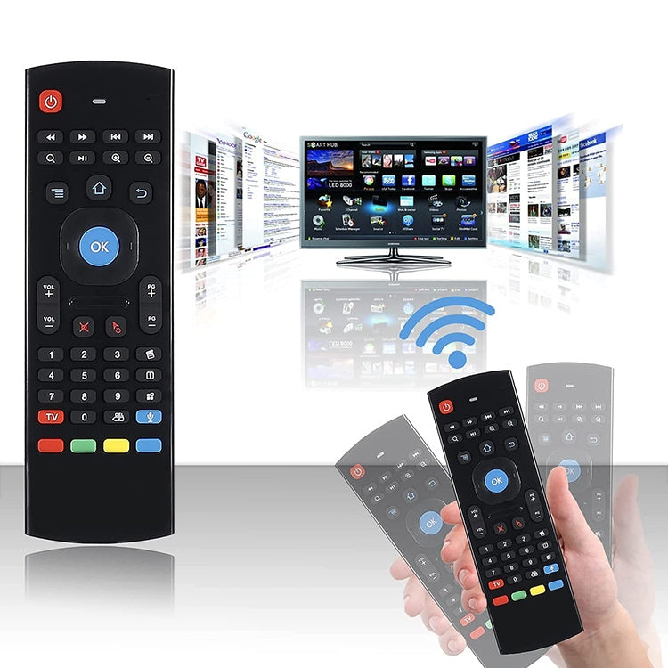 MX3-L Voice without Backlit 2.4GHz Fly Air Mouse Wireless Keyboard Remote Control - MINI PC Accessories & Gadgets by PMC Jewellery | Online Shopping South Africa | PMC Jewellery | Buy Now Pay Later Mobicred