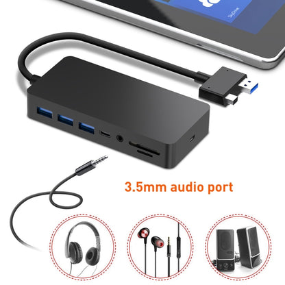 Rocketek SH701 11 in 1 1000M RJ45 / USB 3.0 HUB Adapter for Surface Pro 5 / 6 - USB 3.0 HUB by ROCKETEK | Online Shopping South Africa | PMC Jewellery | Buy Now Pay Later Mobicred