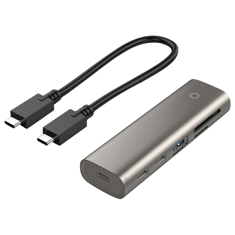 Rocketek HC463 USB3.1 Gen2  to Type-C 3.1 + USB 3.1 + SD / TF 6 in 1 HUB Adapter - USB HUB by ROCKETEK | Online Shopping South Africa | PMC Jewellery | Buy Now Pay Later Mobicred