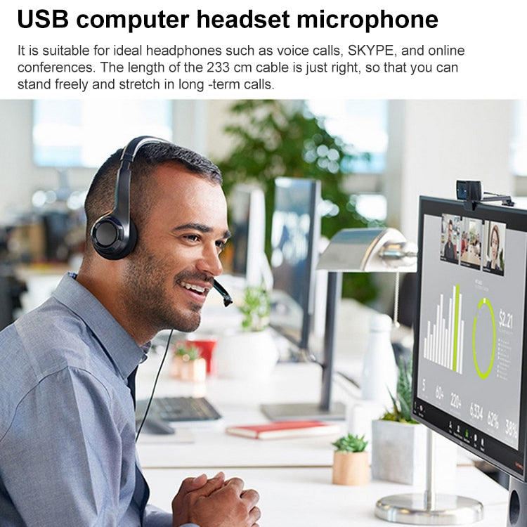 Logitech H390 USB Wired Headset Stereo Headphones with Noise-Cancelling Microphone - Multimedia Headset by Logitech | Online Shopping South Africa | PMC Jewellery | Buy Now Pay Later Mobicred