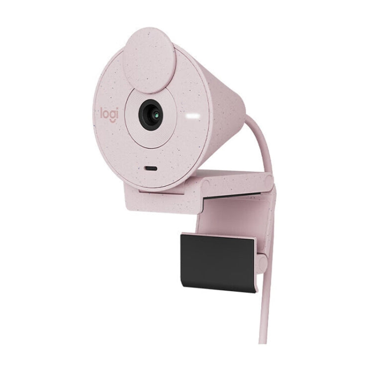 Logitech Brio 300 2MP 1080P Full HD IP Camera with Noise Reduction Microphone (Pink) - HD Camera by Logitech | Online Shopping South Africa | PMC Jewellery | Buy Now Pay Later Mobicred