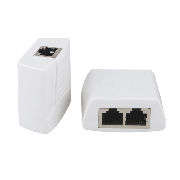 RJ45 to 2 x RJ45 Ethernet Network Coupler Thunder Lightning Protection (White) - Network Hubs by PMC Jewellery | Online Shopping South Africa | PMC Jewellery | Buy Now Pay Later Mobicred