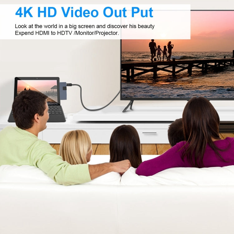 Rocketek SUR758 6 in 1 USB 3.0 / 4K HDMI / SD / TF HUB Adapter - free shipping - PMC Jewellery - Order now!