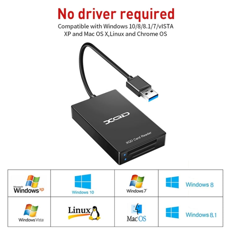 Rocketek CR312-A USB3.0 SD / XQD 2 in 1 Card Reader -  by ROCKETEK | Online Shopping South Africa | PMC Jewellery | Buy Now Pay Later Mobicred