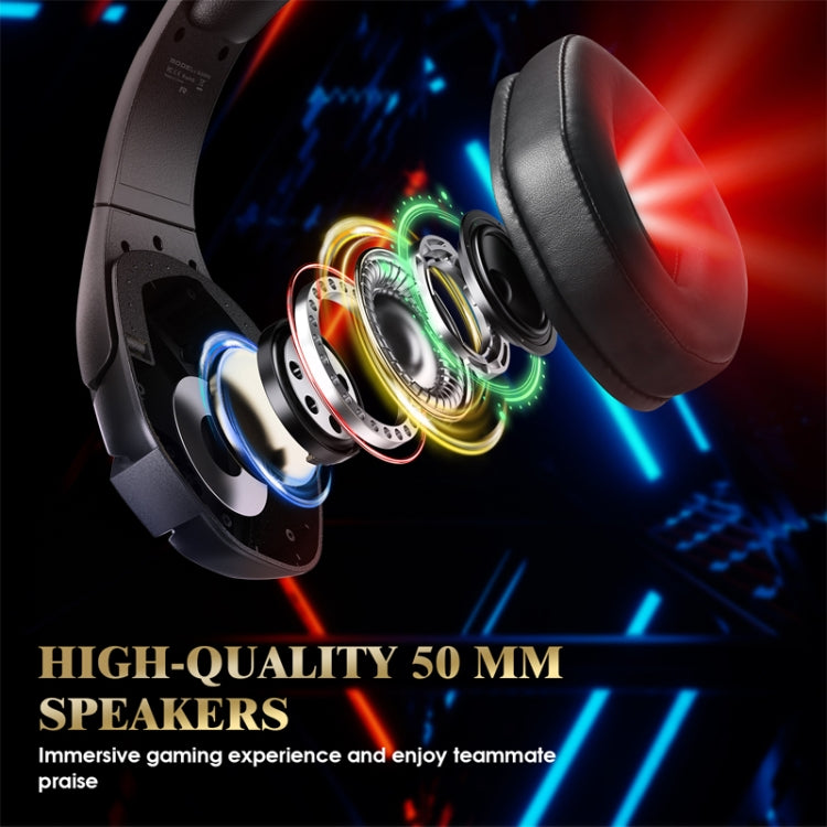 KOTION EACH G3000 3.5mm & USB Plug Stereo RGB Light Gaming Headset with Omni-directional Mic, Cable Length: 1.9m (Black) - Multimedia Headset by KOTION EACH | Online Shopping South Africa | PMC Jewellery | Buy Now Pay Later Mobicred