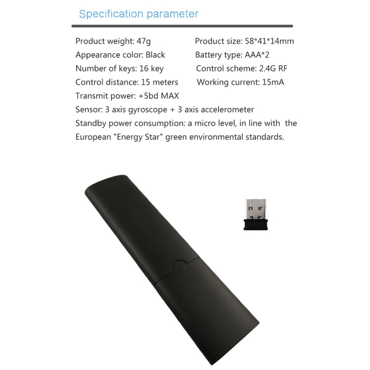 Q5 2.4G RF 3D Brushed Fashion Somatosensory Universal Air Mouse Remote Controller - Universal by PMC TechLife | Online Shopping South Africa | PMC TechLife | Buy Now Pay Later Mobicred