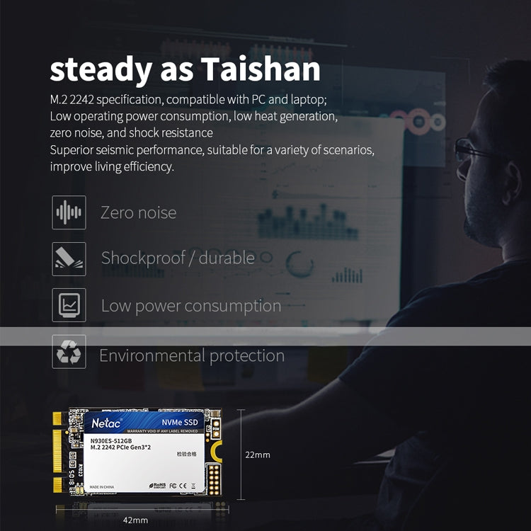 Netac N930ES 256GB M.2 2242 PCIe Gen3x2 Solid State Drive - free shipping - PMC Jewellery - Order now!